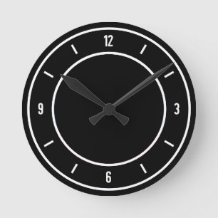Slovakia Flag Elegant Round Clock