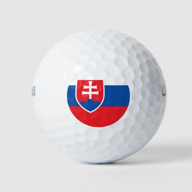 Slovakia Flag Golf Balls (Front)