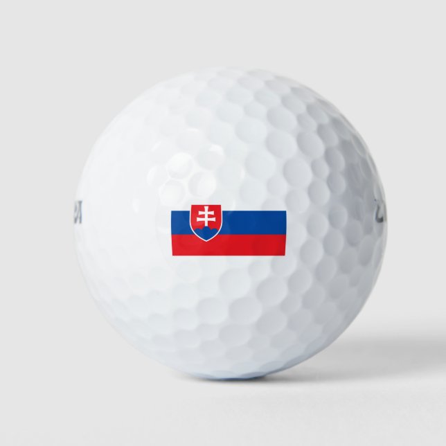 Slovakia Flag Golf Balls (Front)