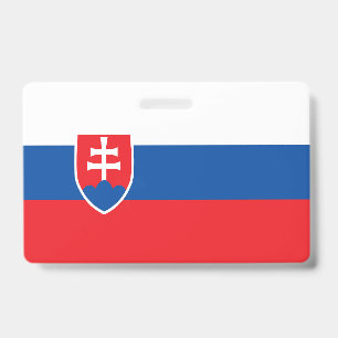 Slovakia flag ID badge