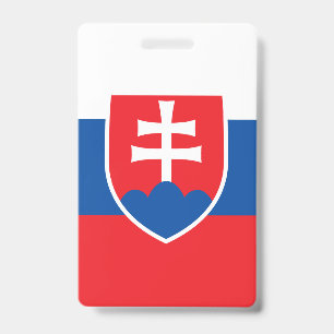 Slovakia Flag ID Badge