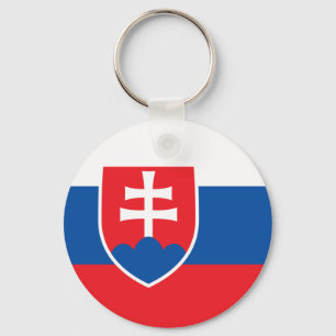 Slovakia Flag Key Ring