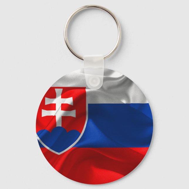 Slovakia flag key ring (Front)