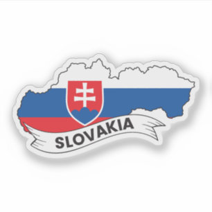 Slovakia Flag Map