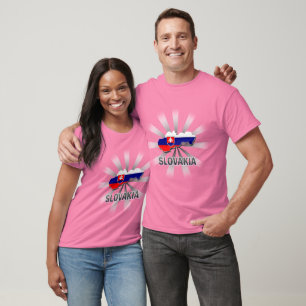 Slovakia Flag Map 2.0 T-Shirt