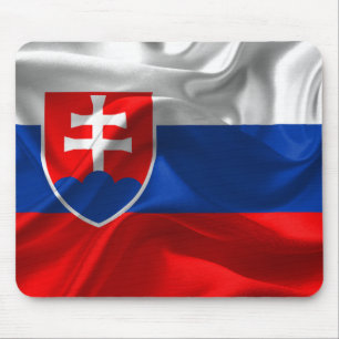 Slovakia flag mouse pad