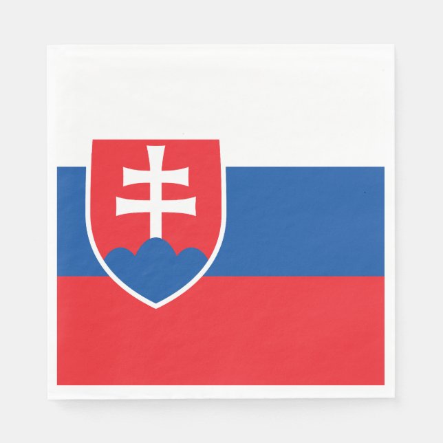 Slovakia Flag Napkin (Front)