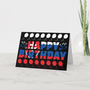 Slovakia Flag Patriotic Birthday Card