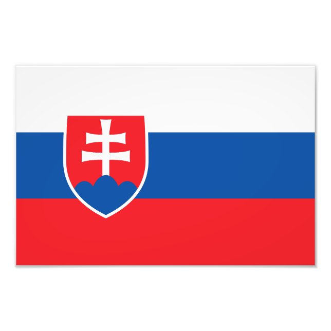Slovakia Flag Photo Print (Front)