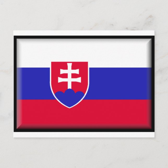 Slovakia Flag Postcard (Front)