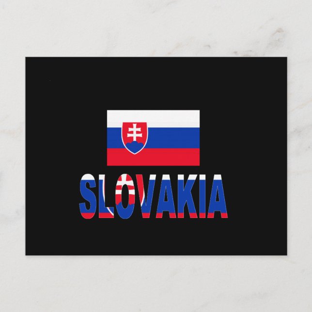 Slovakia flag postcard (Front)