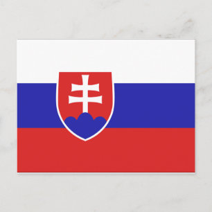 Slovakia Flag Postcard