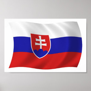 Slovakia Flag Poster Print
