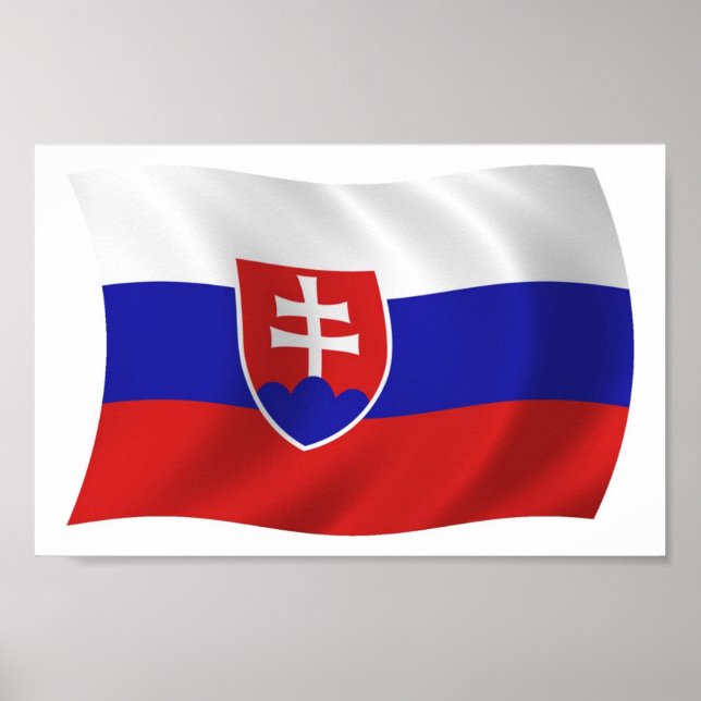 Slovakia Flag Poster Print (Front)