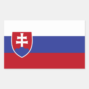 Slovakia Flag Rectangular Sticker