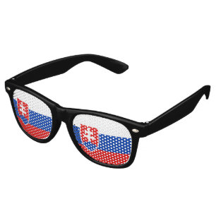 Slovakia Flag Retro Sunglasses