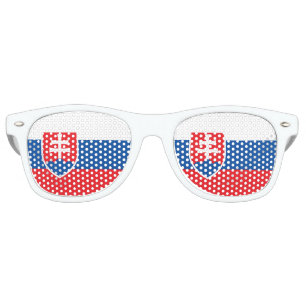 Slovakia Flag Retro Sunglasses