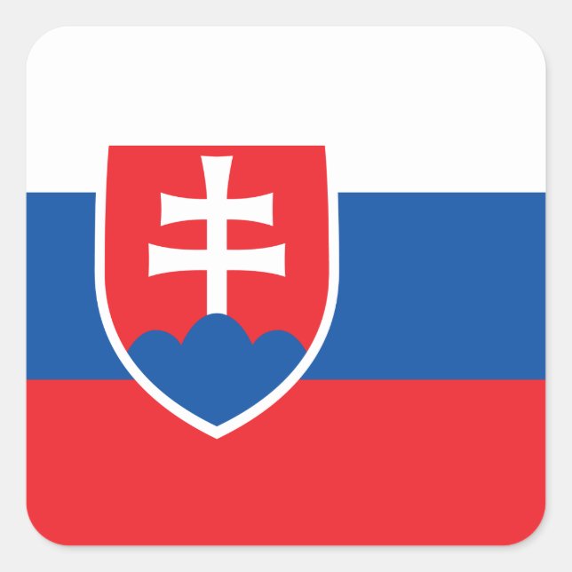 Slovakia Flag Square Sticker (Front)