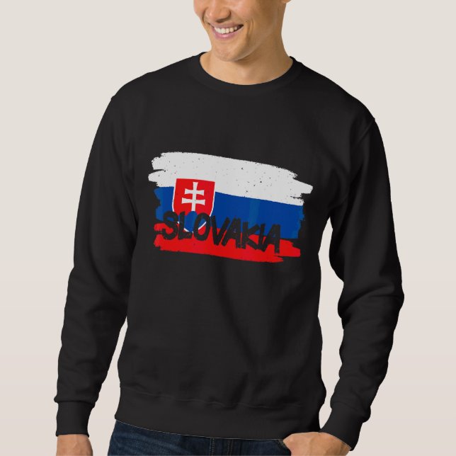 Slovakia Flag Sweatshirt (Front)