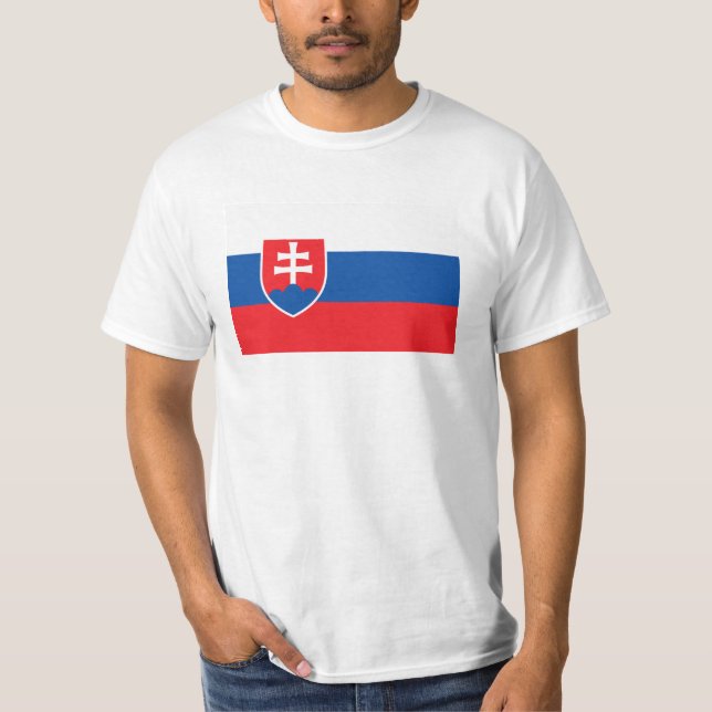 Slovakia Flag T-Shirt (Front)