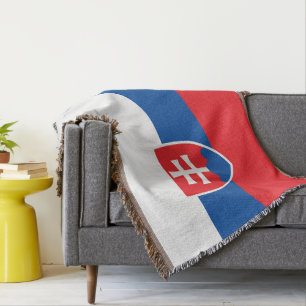 Slovakia flag throw blanket