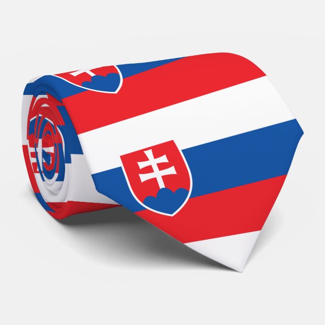 Slovakia Flag Tie (Rolled)