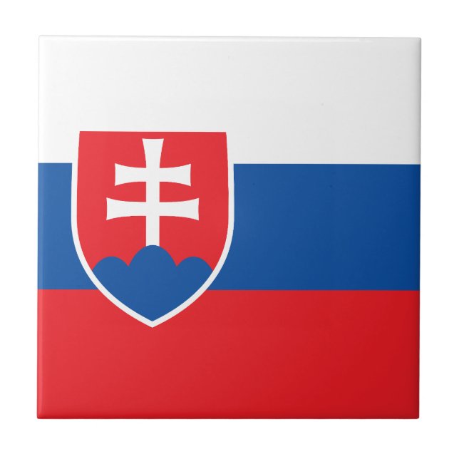Slovakia Flag Tile (Front)