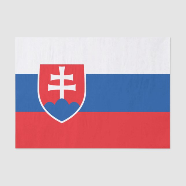 Slovakia Flag Tissue Paper (Front)