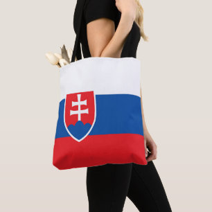 Slovakia flag tote bag