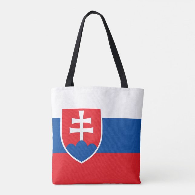 Slovakia Flag Tote Bag (Back)