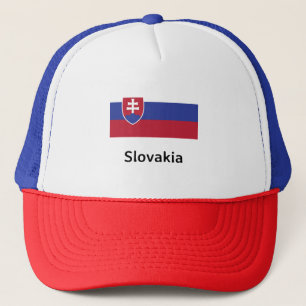 Slovakia Flag Trucker Hat