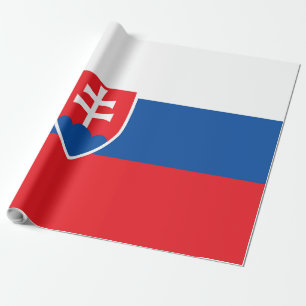 Slovakia flag wrapping paper