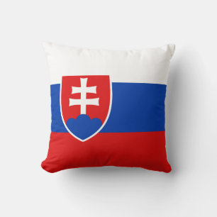 Slovakia Flag x Flag Pillow