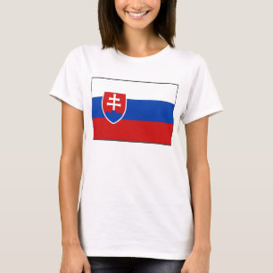 Slovakia Flag x Map T-Shirt