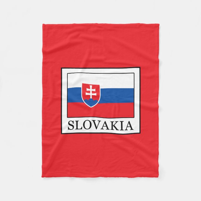 Slovakia Fleece Blanket (Front)