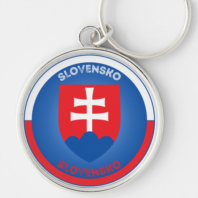Slovakia Heritage Emblem Key Ring (Front)