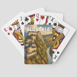 Slovakia Illustration Travel Art Vintage Playing Cards