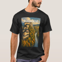 Slovakia Illustration Travel Art Vintage