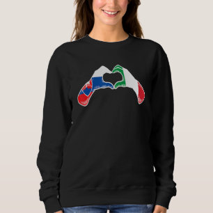 Slovakia Italy Flag  Slovakian Italian Heart Sweatshirt