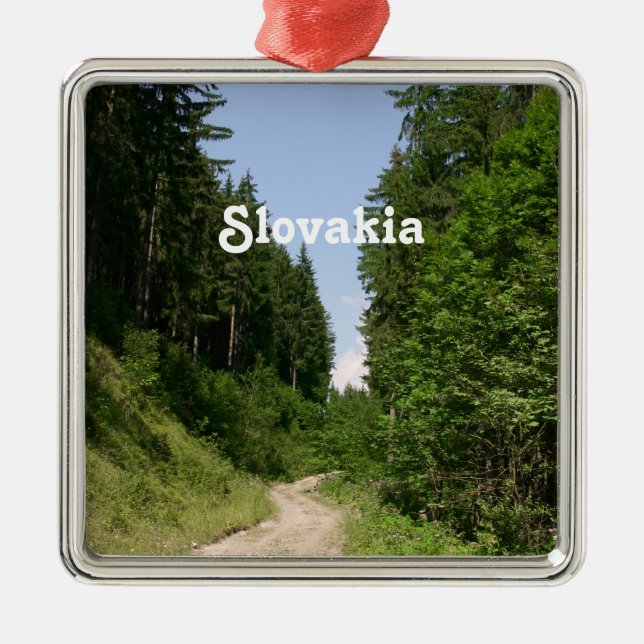 Slovakia Metal Tree Decoration (Front)