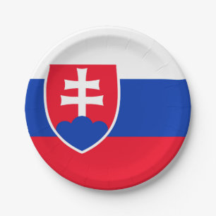 Slovakia Paper Plate