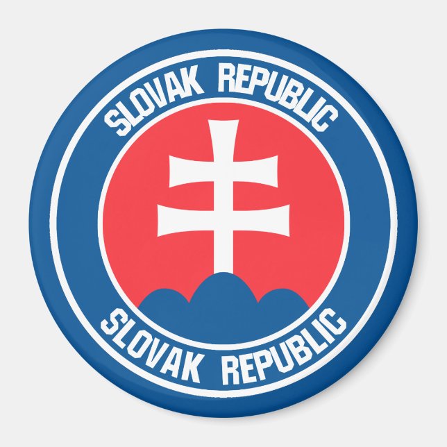 Slovakia Round Emblem Magnet (Front)