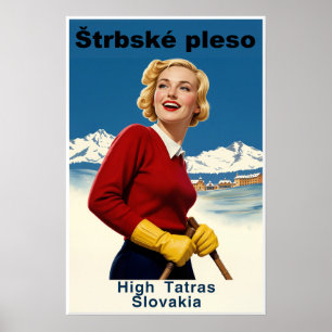 Slovakia Ski Poster