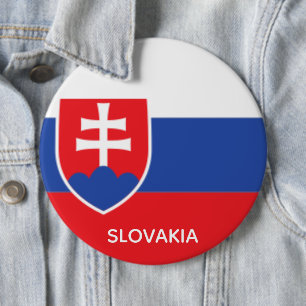 Slovakia Slovakian Flag Emblem Europe 6 Cm Round Badge