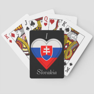 Slovakia Slovakian Flag Playing Cards