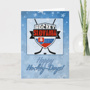 Slovakia Slovensko Hockey Christmas Card