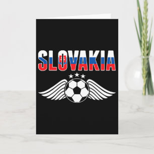Slovakia Soccer Fans Jersey - Slovak Flag Footll L Card