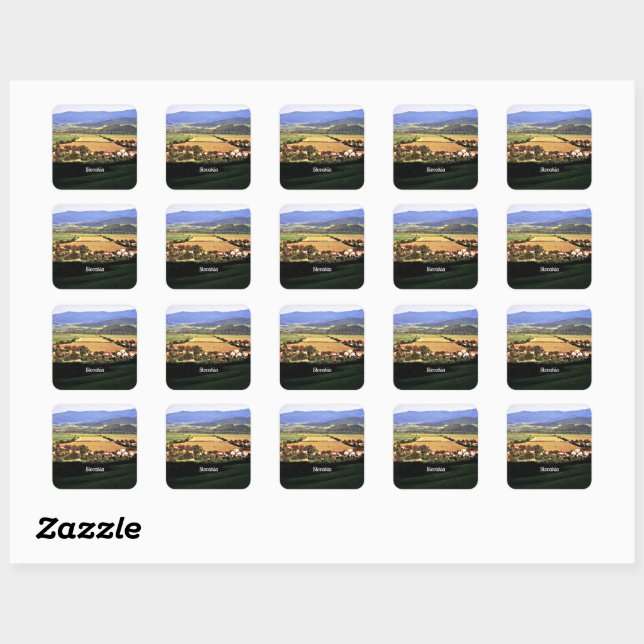 Slovakia Square Sticker (Sheet)