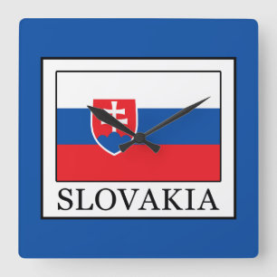 Slovakia Square Wall Clock