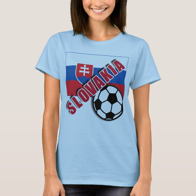 SLOVAKIA World Soccer Fan Tshirts (Front)